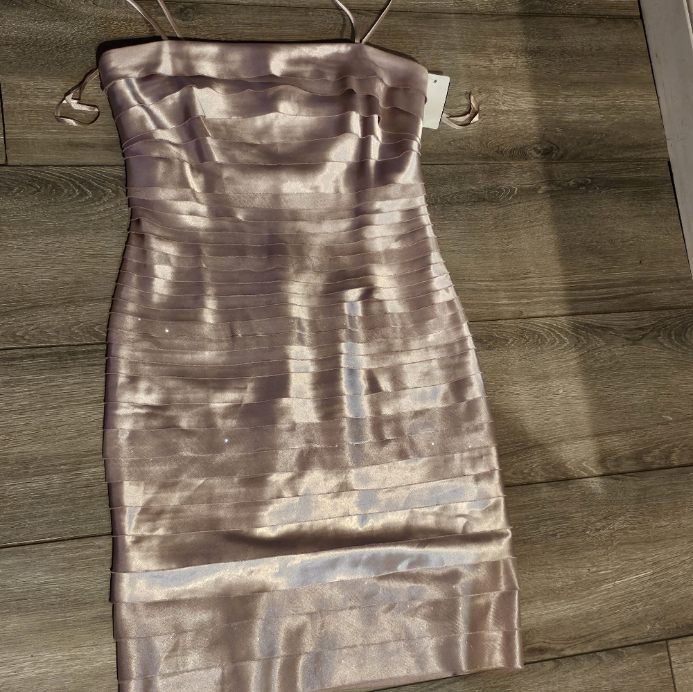 Blush cocktail dress size large